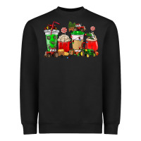 Black Christmas tractor coffee cup Heavyweight Sweatshirt - NancyCooperArtShop