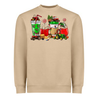 Mushroom Christmas tractor coffee cup Heavyweight Sweatshirt - NancyCooperArtShop