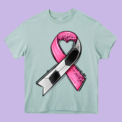Breast Cancer Sport Ribbons Heavy Core Tee Designed By Adodesignshop