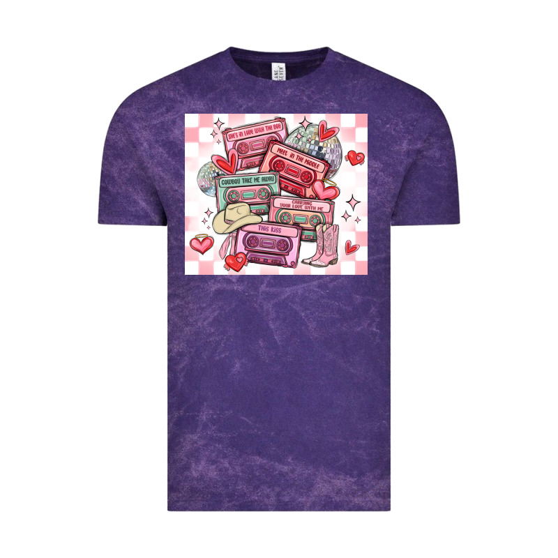 Valentine's Day Cassette Tapes Vintage Tee by MaliasSmallBusiness | Teevron