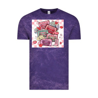 Cloud Purple valentine's day cassette tapes Vintage Tee - MaliasSmallBusiness