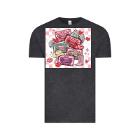 Vintage Black valentine's day cassette tapes Vintage Tee - MaliasSmallBusiness