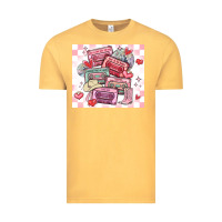 Vintage Mustard valentine's day cassette tapes Vintage Tee - MaliasSmallBusiness