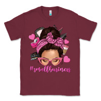 Burgundy small business messy bun Classic Tee - NancyCooperArtShop