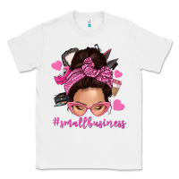 White small business messy bun Classic Tee - NancyCooperArtShop