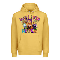 Antique Gold hocus pocus heifer Premium Hoodie - CowGirlArtShop