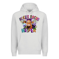 Dove Grey hocus pocus heifer Premium Hoodie - CowGirlArtShop