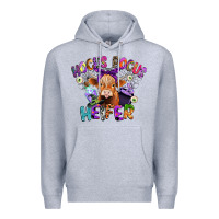 Heather Grey hocus pocus heifer Premium Hoodie - CowGirlArtShop