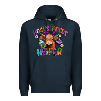 Navy hocus pocus heifer Premium Hoodie - CowGirlArtShop
