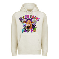 Oatmeal Heather hocus pocus heifer Premium Hoodie - CowGirlArtShop