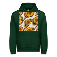 Forest Green baseball sunflowers and leopard seamless pattern Urban Hoodie - BundleAndBundleShop