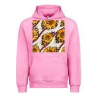 Fuchsia Pink baseball sunflowers and leopard seamless pattern Urban Hoodie - BundleAndBundleShop