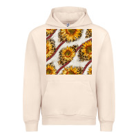 Sandshell baseball sunflowers and leopard seamless pattern Urban Hoodie - BundleAndBundleShop
