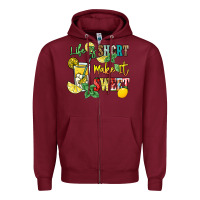 Burgundy life is  make it sweet Zipper Hoodie - NancyCooperArtShop