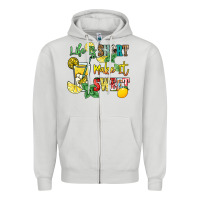 Dove Grey life is  make it sweet Zipper Hoodie - NancyCooperArtShop
