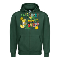 Sports Green life is  make it sweet Zipper Hoodie - NancyCooperArtShop