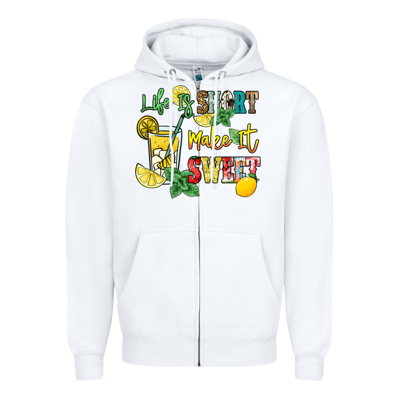Life Is  Make It Sweet Zipper Hoodie by NancyCooperArtShop | Teevron