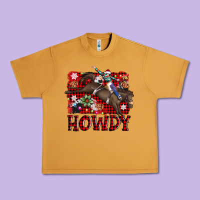 Rodeo Christmas Howdy Urban Heavy Tee Designed By Adodesignshop