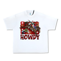 White rodeo christmas howdy Urban Heavy Tee - AdoDesignShop
