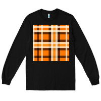 Black tartan seamless pattern bbs Long Sleeve Tee - BundleAndBundleShop