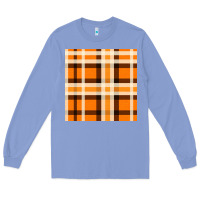 Colony Blue tartan seamless pattern bbs Long Sleeve Tee - BundleAndBundleShop