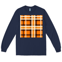 Navy tartan seamless pattern bbs Long Sleeve Tee - BundleAndBundleShop