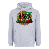 Heather Grey 1865 juneteenth Heavyweight Hoodie - CowGirlArtShop
