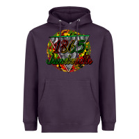 Plum 1865 juneteenth Heavyweight Hoodie - CowGirlArtShop