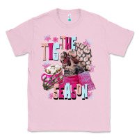 Bubblegum Pink tis the season winter skull Classic Tee - NancyCooperArtShop