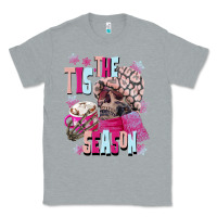 Heather Grey tis the season winter skull Classic Tee - NancyCooperArtShop