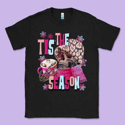 Tis The Season Winter Skull Classic Tee Designed By Nancycooperartshop