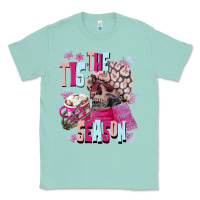 Seafoam tis the season winter skull Classic Tee - NancyCooperArtShop