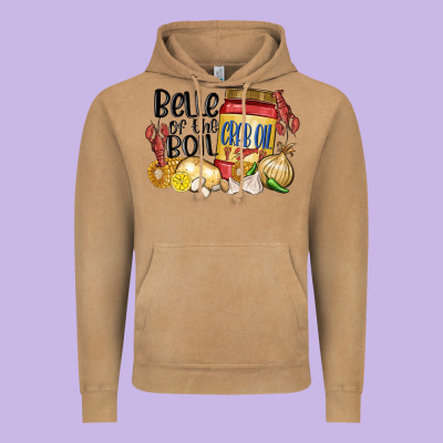 Belle Of The Boil Crab Oil Vintage Hoodie Designed By Maliassmallbusiness