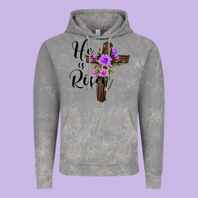He Is Risen Matthew 28 6 Vintage Hoodie Designed By Jasminsmagicworld