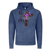 Vintage Denim he is risen matthew 28 6 Vintage Hoodie - Jasminsmagicworld