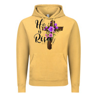 Vintage Mustard he is risen matthew 28 6 Vintage Hoodie - Jasminsmagicworld