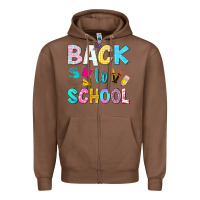 Chestnut back to school Zipper Hoodie - NancyCooperArtShop