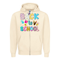Sandshell back to school Zipper Hoodie - NancyCooperArtShop