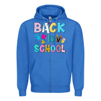 True Royal back to school Zipper Hoodie - NancyCooperArtShop