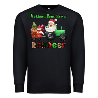 Black nothing runs like a reindeer Premium Sweatshirt - CowGirlArtShop
