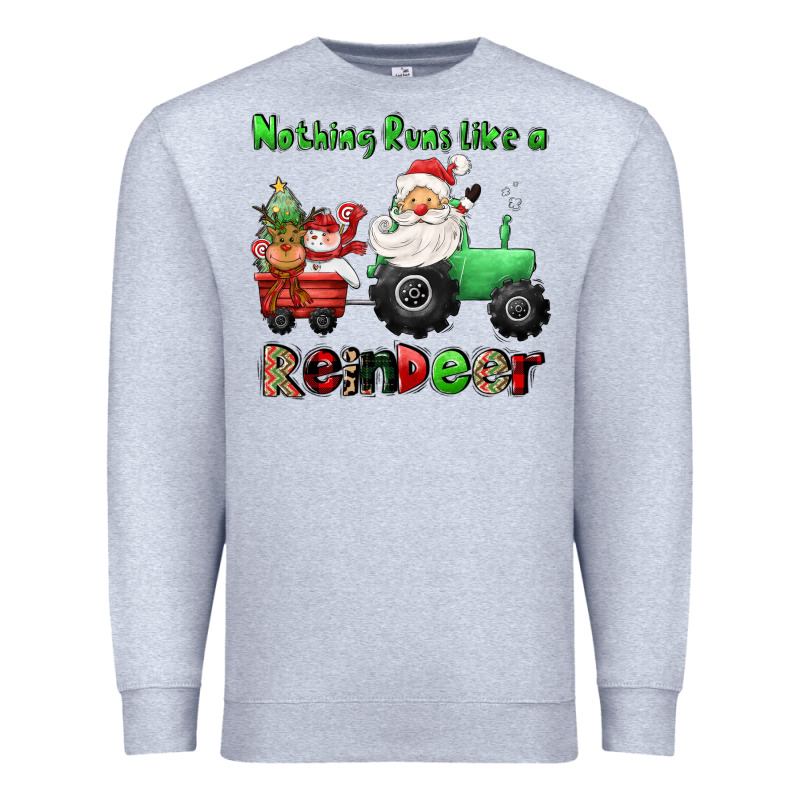 Nothing Runs Like A Reindeer Premium Sweatshirt by CowGirlArtShop | Teevron