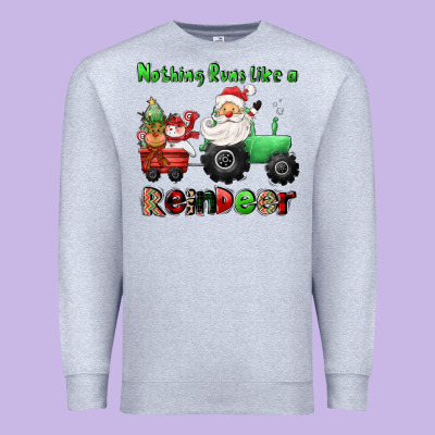 Nothing Runs Like A Reindeer Premium Sweatshirt Designed By Cowgirlartshop