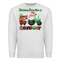 Oatmeal Heather nothing runs like a reindeer Premium Sweatshirt - CowGirlArtShop