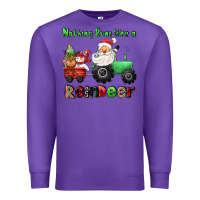 Purple nothing runs like a reindeer Premium Sweatshirt - CowGirlArtShop