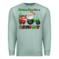 Seafoam nothing runs like a reindeer Premium Sweatshirt - CowGirlArtShop