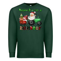 Sports Green nothing runs like a reindeer Premium Sweatshirt - CowGirlArtShop