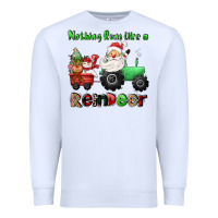 White nothing runs like a reindeer Premium Sweatshirt - CowGirlArtShop
