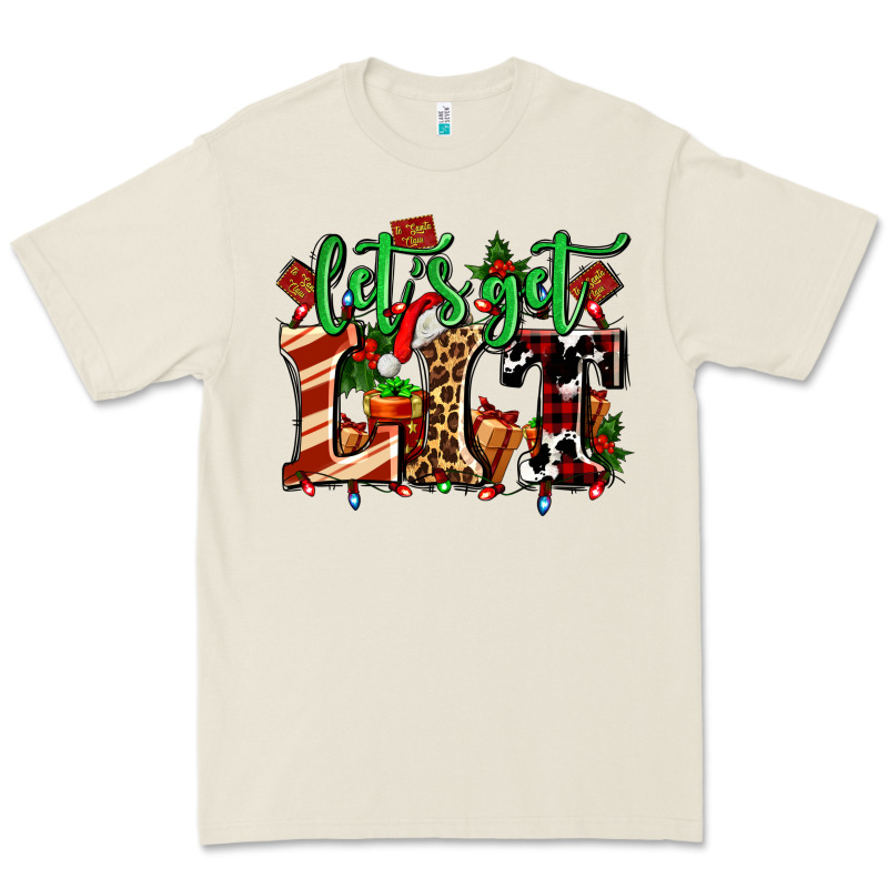 Lets Get Lit With Christmas Premium Tee by AdoDesignShop | Teevron