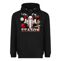 Black tis the season baseball halloween Heavyweight Hoodie - CowGirlArtShop