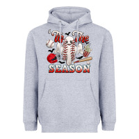 Heather Grey tis the season baseball halloween Heavyweight Hoodie - CowGirlArtShop